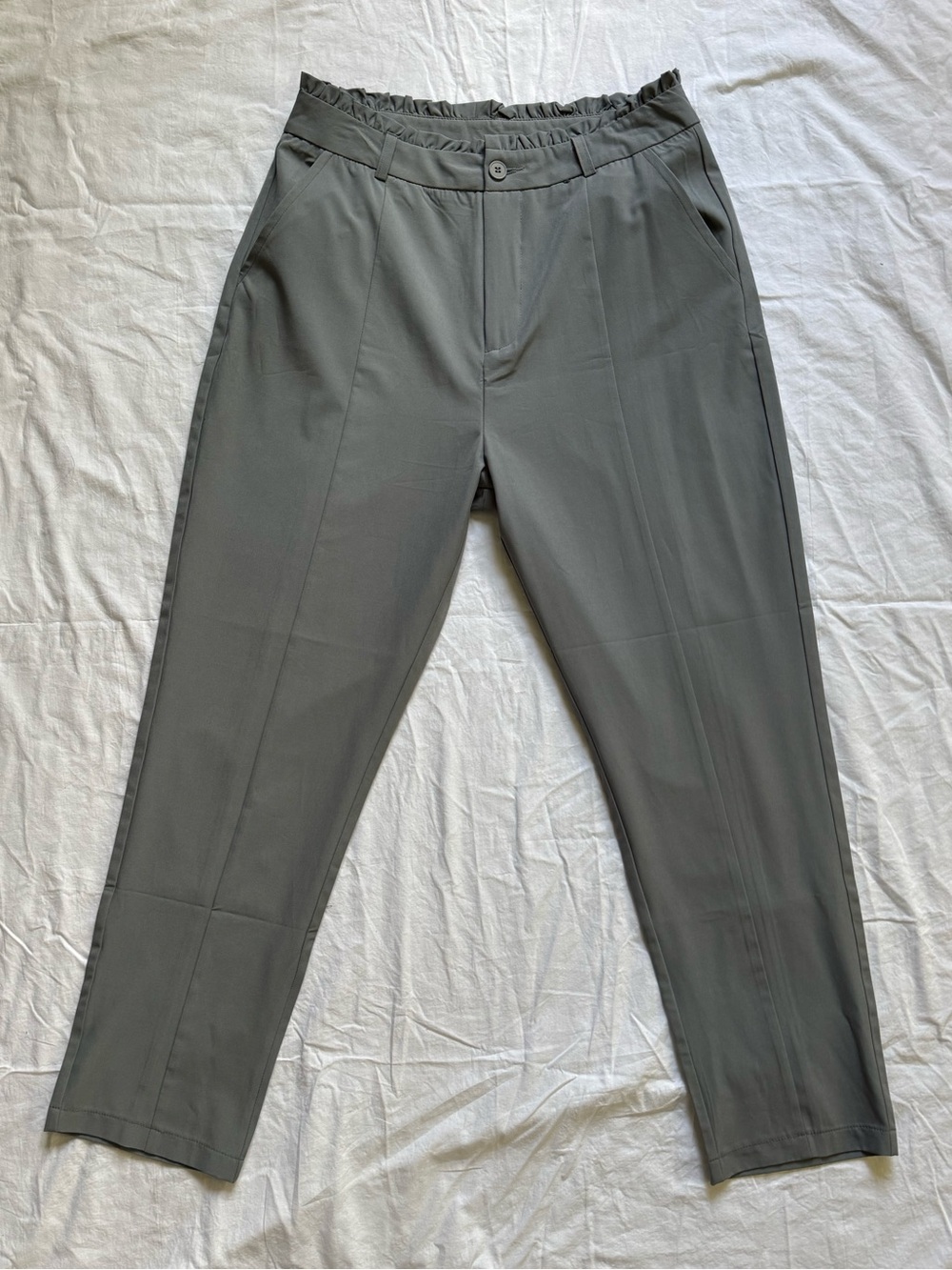 Women's Gray Dress Pants - Tailored Work Trousers